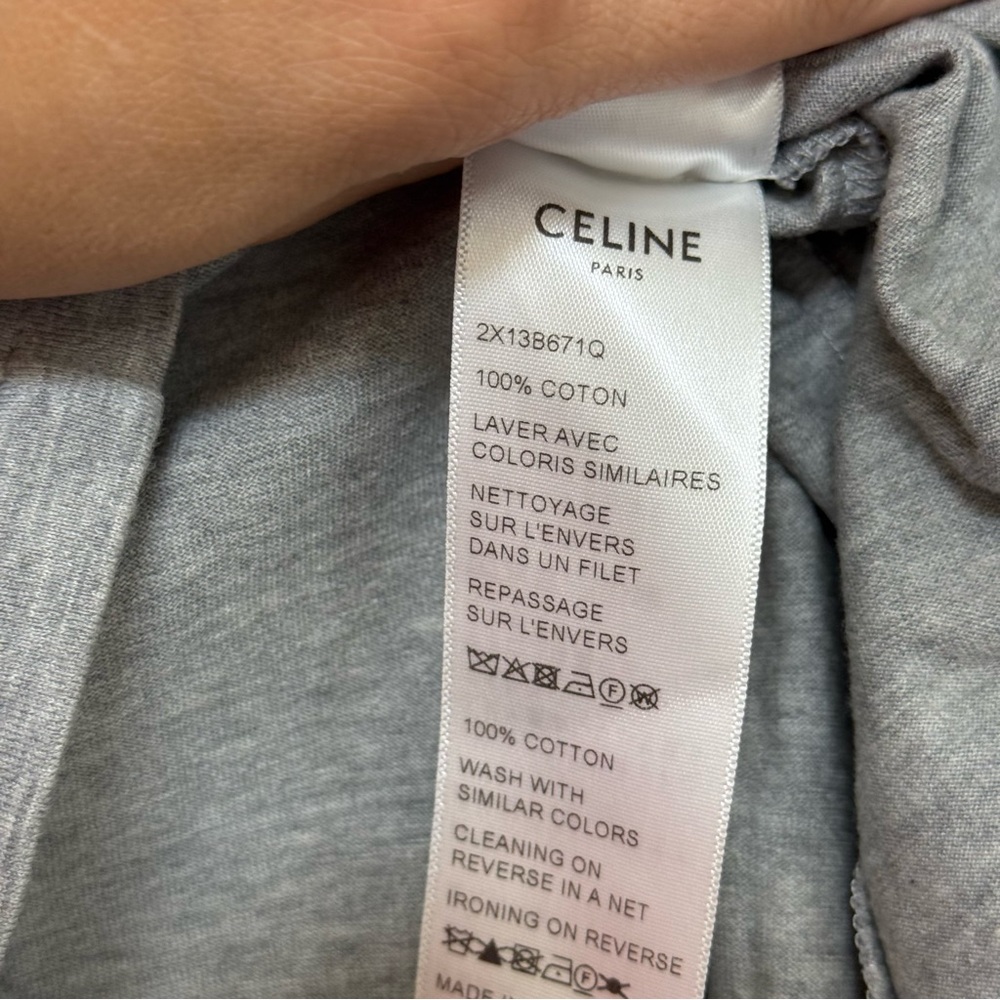 Celine Paris Gray Tee Shirt Size Small - Picture 3 of 5